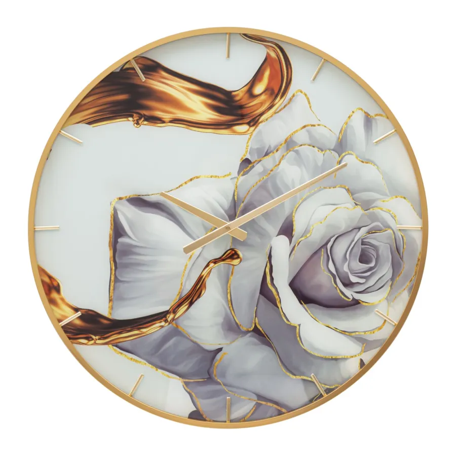 Zegarek GLASS ROSE Ø 60X5 cm